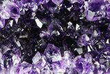Sparkly, Dark Purple Amethyst Geode - Uruguay #378169-1